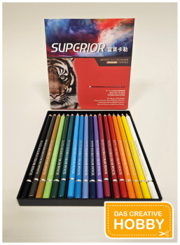 Watercolor pencil - 18 colors (Superior)